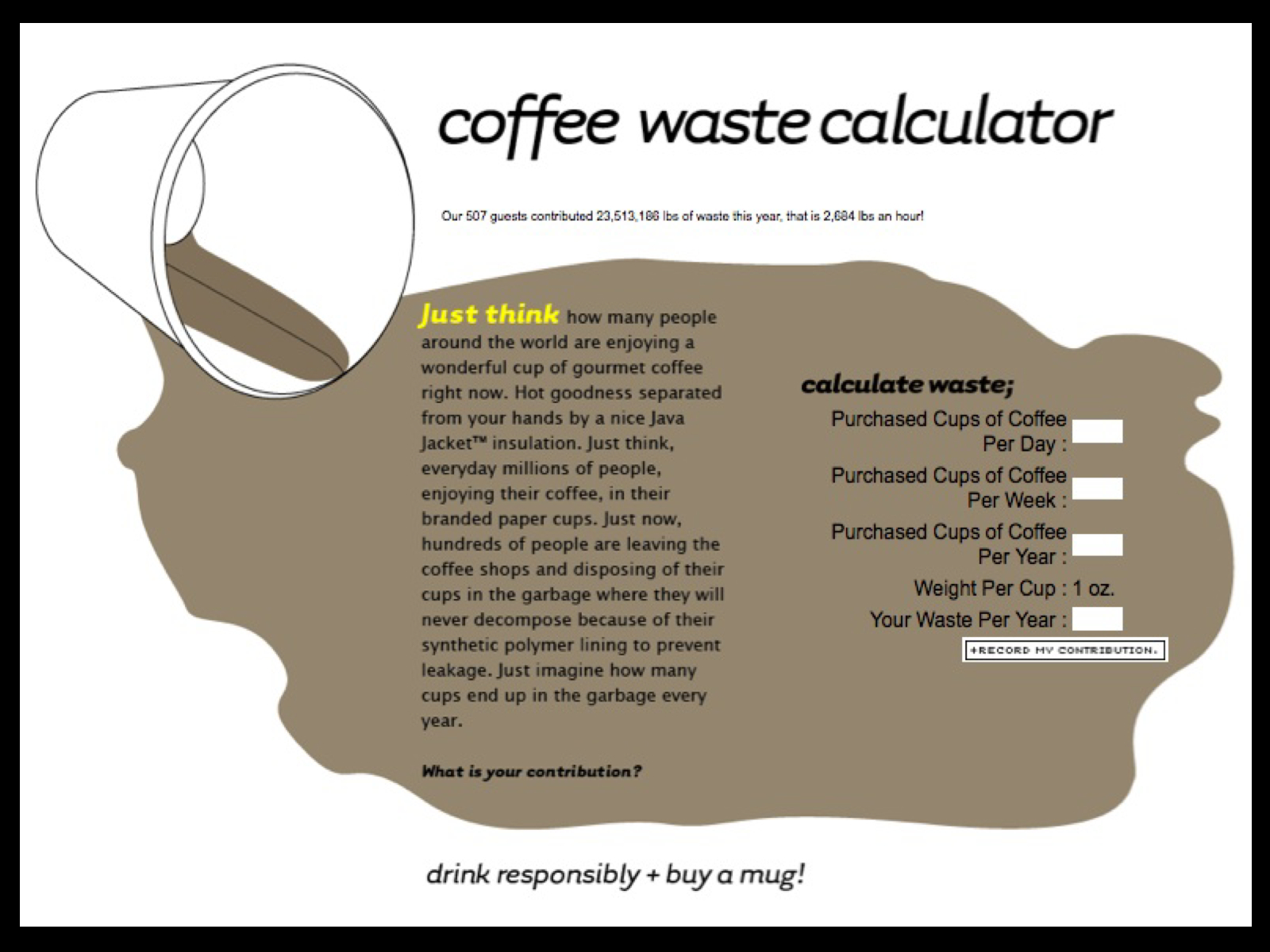 coffee waste